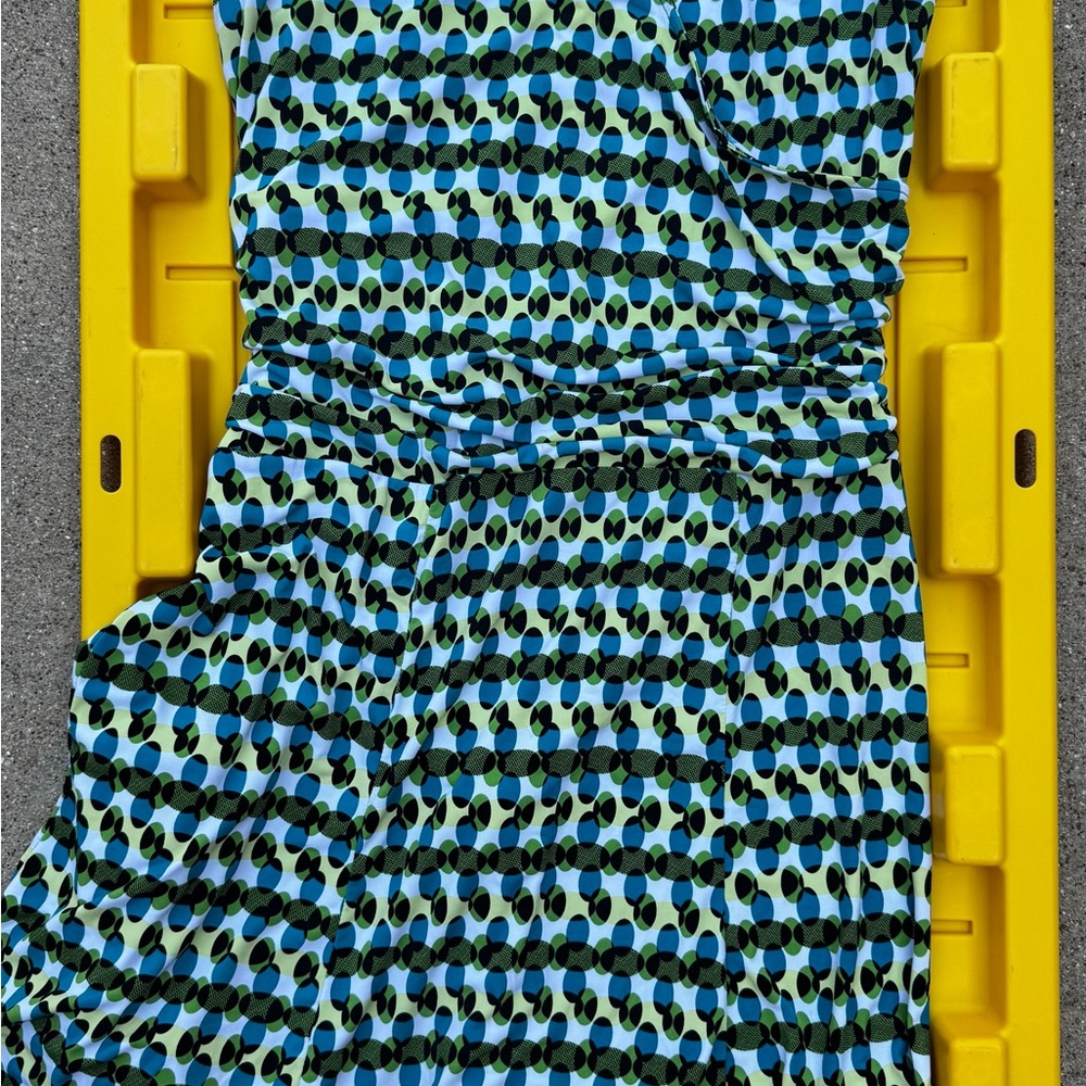 George Blue and Green Patterned Dress